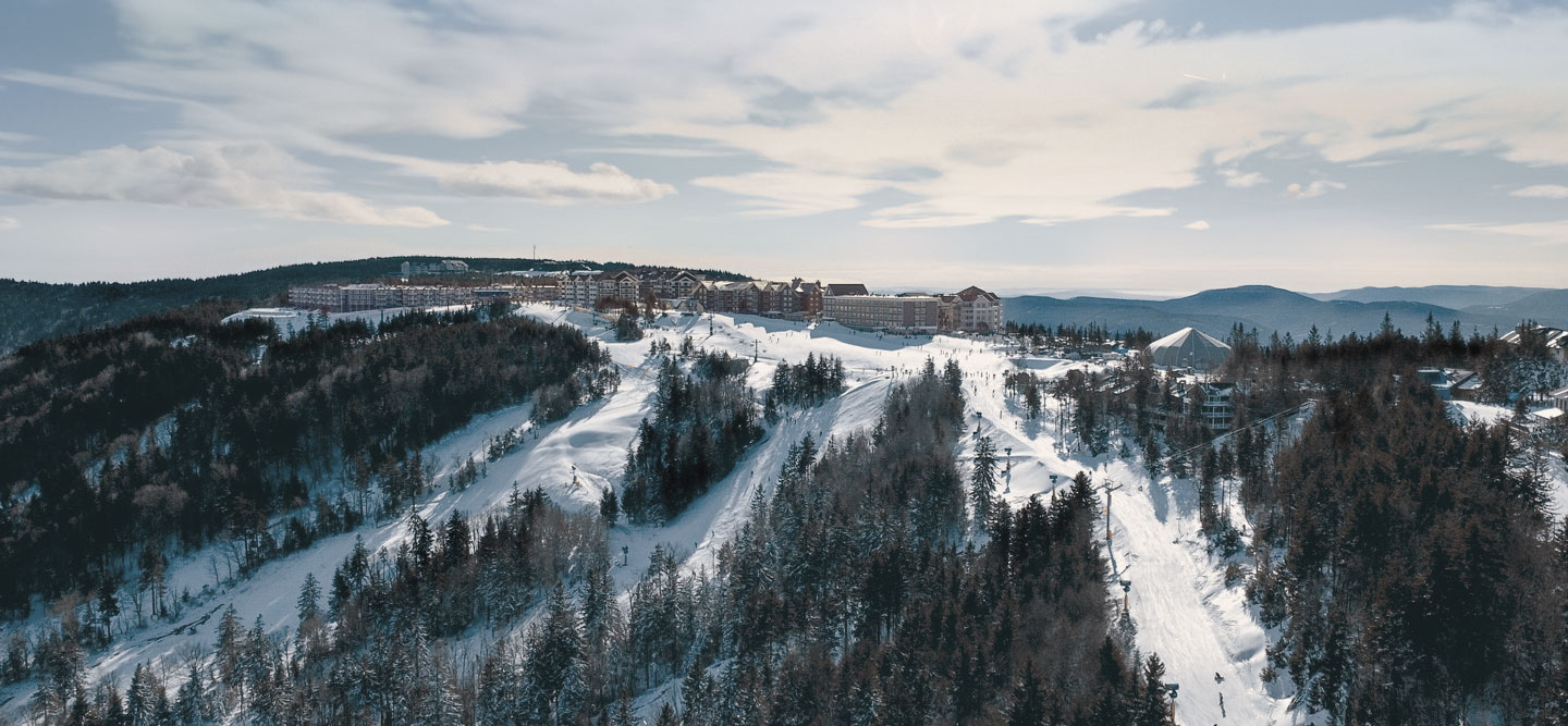 Snowshoe Aerial Photo of village