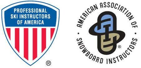 PSIA-AASI certified instructors logos